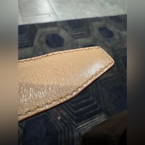 Salvatore Ferragamo GANCINI beige and gold belt M - Picture 6 of 13